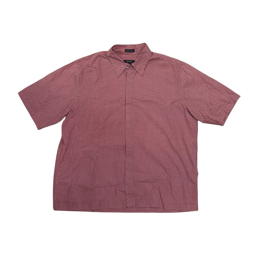DKNY Men's Y2K Red Spiral Shirt